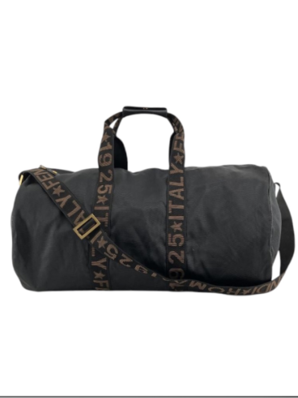 Fendi Roma 1925 Italy 🇮🇹 Duffel Bag with Branded Brown Strap